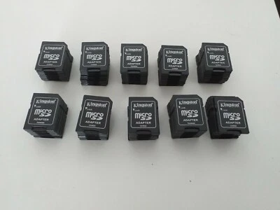 100 pcs uds Adaptador de Tarjetas KINGSTON MicroSD a SD Lector Grabador Camara  - Immagine 1 di 3
