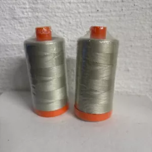 Autofill Mako Cotton Thread Light Grey 5021 Lot Of 2 - Picture 1 of 2