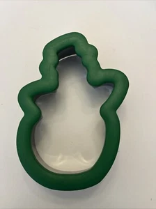 Snowman Green Cookie Cutter Wilton Comfort Grip Stainless Steel, Used - Picture 1 of 2