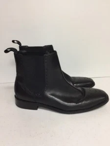 Mens Cole Haan Size 9 Grand OS Giraldo Medallion Chelsea Boot Black Pull On - Picture 1 of 10