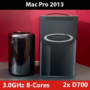 2013 Mac Pro 3.0GHz 8-Cores Doppio D700 128GB RAM 4TB Pcie SSD