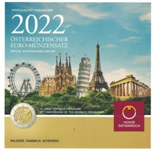 Austria KMS Juego de monedas de curso 2022 - Imagen 1 de 1