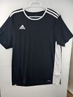 Adidas Men's XL Entrada 18 Soccer Jersey Black Short Sleeve CF1035 NWT $22
