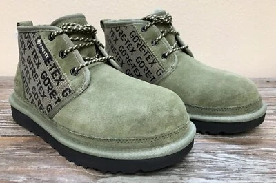 UGG Neumel GORE-TEX Impermeable Gamuza Chukka Botines Verde Para Hombre Talla 6 Foto 1 de 4