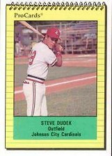 1991 Johnson City Cardinals ProCards #3983 Steve Dudek Las Vegas Nevada NV Card