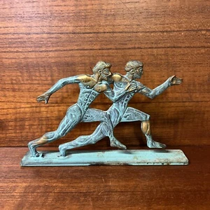 Statua statuina classica corridori greci scultura bronzo giochi olimpici atleti - Foto 1 di 12