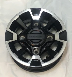 Polaris Ranger Rim Front 12 x 6, Genuine OEM Part 1523292-266 Black Silver - Picture 1 of 13