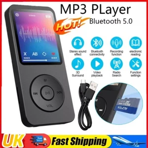 Soporte 128 GB Bluetooth MP4/MP3 Reproductor de Música Sin Pérdidas Radio FM Grabadora Deporte Reino Unido - Imagen 1 de 23