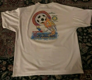 Vintage 1997 London Bridge Lake Havasu Soccer Tournament T-Shirt Size Adult XL - Picture 1 of 4