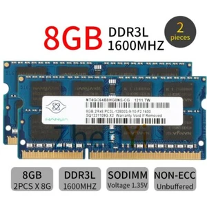 16GB 2x 8GB DDR3L 1600MHz For Mac Mini Late 2012 MD387LL/A A1347 Memory RAM NY - Picture 1 of 8
