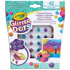 Crayola 42 Modelable Glitter Dots Tropical Colours Assortment Ideal Refill Pack