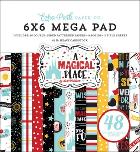 Almohadilla de papel Echo Park Paper A MAGICAL PLACE Cardmaker's 6x6 MEGA Cardstock - Imagen 1 de 1