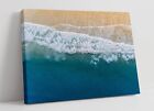 WAVES ON SEASHORE BEACH HOME BEDROOM DECOR CANVAS WALL ART WORK PICTURE PRINT