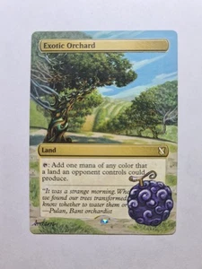 Exotic Orchard Gomu Gomu No Mi One Piece MAGIC GATHERING ALTERED ART HAND PAINT - Picture 1 of 12