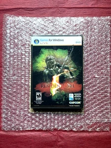 Resident Evil 5 PC Windows CD Brand New Factory Sealed w/ Lenticular Cover 2009 - Picture 1 of 15