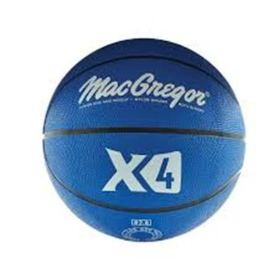 Baloncesto interior/exterior MacGregor® de goma - talla junior 27,5 pulgadas - Color azul Foto 1 de 2