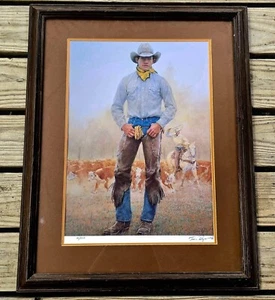 Tom Ryan “Calf Buster” Signed Limited Edition Print – 94/750 - COA Western Art - Picture 1 of 7