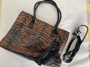 PATRICIA NASH Leather Primrose Satchel TIGER - Picture 1 of 4