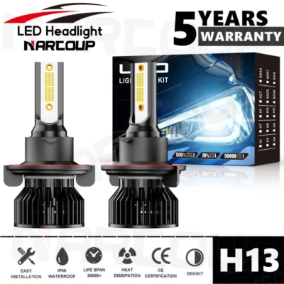 For Nissan NV200 Van 4-Door 2.0L 2013-2021 9008/H13 LED Headlight High/Low Bulbs Foto 1 de 4