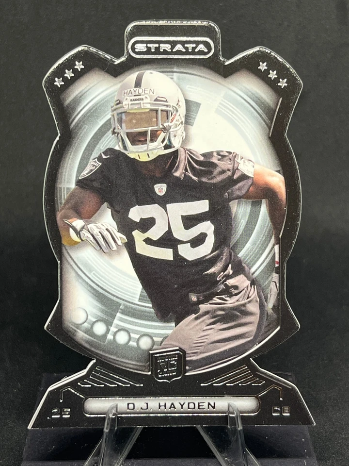 D.J. Hayden 2013 Topps Strata Rookie Die-Cut #RDC-DJH Oakland Raiders RC - Image 1 of 2