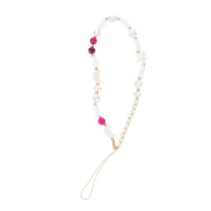 Five-pointed Star Moon Mobile Chain Phone Beads Beaded Charm Lanyard - Zdjęcie 1 z 12