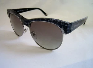 VERSACE SUNGLASSES VE 4222 957/11 BLACK SILVER GREY GRADIENT BNWT GENUINE - Picture 1 of 11