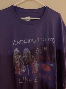 T-shirt donna - 60° compleanno - viola taglia 3xl - Foto 1 di 2