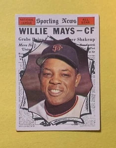1961 TOPPS WILLIE MAYS SPORTING NEWS #579 GIANTS HOF - Picture 1 of 2