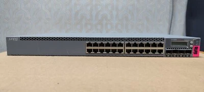 Juniper Networks EX3300-24P 24x Port 10/100/1000BaseT PoE+ 4 SFP+ Ports Switch - Image 1 of 4