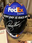 Denny Hamlin Autographed Authentic Replica Full Size Helmet FedEx w/COA Rare