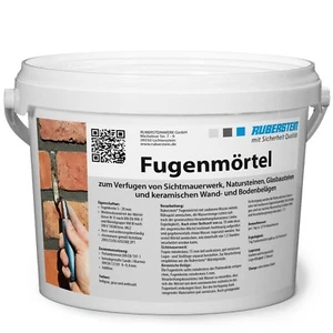 Mortero para juntas Ruberstein® espátula gris claro, 2 kg en cubo con cerradura - Imagen 1 de 2