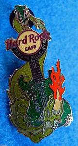 GUITARRA NIAGARA FALLS NY PROTOTIPO GREEN FIRE DRAGON 2009 Hard Rock Café PIN LE - Imagen 1 de 2