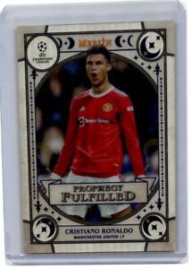 Cristiano Ronaldo 2021 Merlin Prophecy Fulfilled Refractor #PF-6 Manchester