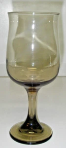 Libbey/Rock Sharpe Glas KENNER/TULPE braun Wasserkelch Stiel 7 1/4". - Bild 1 von 3