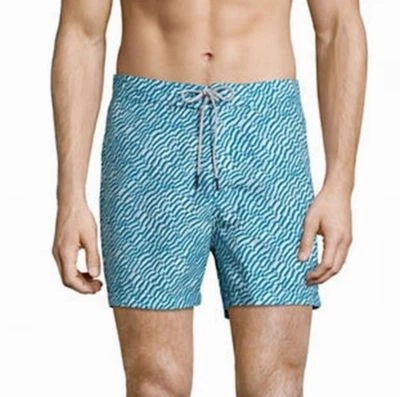 Nuevo Para Hombres Michael Kors Teléfono Azul Surf Bañador Pantalones Cortos M Foto 1 de 3