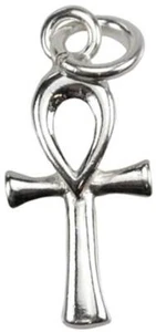 Ankh sterling silver 1/2" x 5/8" - Picture 1 of 1