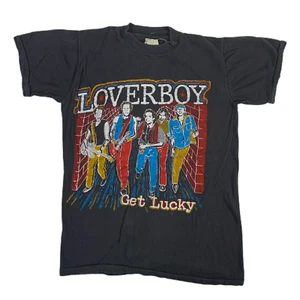 Vintage Loverboy 'Quiet Riot' T-Shirt Cotton Size S-5XL EN175 - Picture 1 of 4