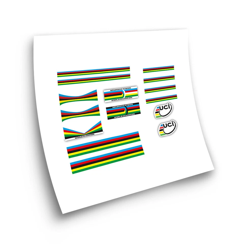 Autocollants cadre de vélo STAR SAM® champion du monde UCI autocollants cadre...