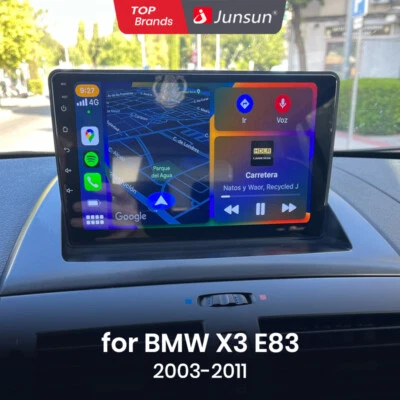 6G+128GB für BMW X3 E83 2004-2012 Android 13 Autoradio CarPlay DAB+GPS Navi 4G - Bild 1 von 4