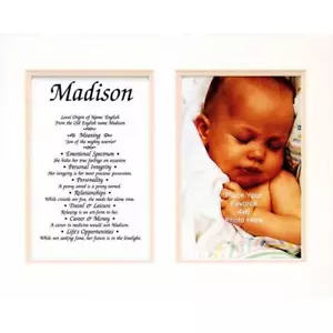 Townsend FN02Delaney Personalized Matted Frame With The Name & Its Meaning - ... - Picture 1 of 1