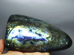 1.97lb HIGH GRADE NATURAL Labradorite ORE / Fire GEM Stone Furnishing articles - Picture 1 of 8