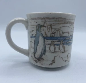 Unique Antarctica Penguins Stoneware Speckled Mug Icebergs - Picture 1 of 5