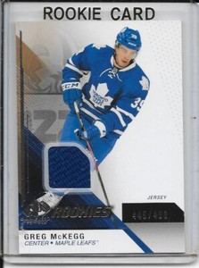 2014-15 SP Game Used Greg McKegg Gold Rookie Jersey # 167 #d/499