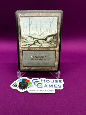 MTG Swamp (A - Low Branch) Italian Beta Revised FBB Black Bordered *CCGHouse* - Image 1 of 2