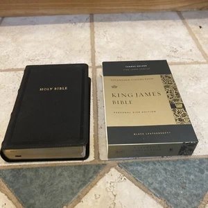 KJV Sovereign Collection Bible, Personal Size, Red Letter Edition INDEXED - Picture 1 of 12