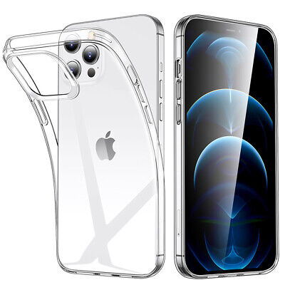 Case For IPhone 13 Pro Max 12 11 XR X 7 4 SE Clear Shockproof Cover Gel Silicone • 1.67£