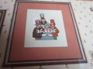 Christmas Cross Stitch Carolers Nativity House Scene Pie Iron Stove Joyce Drenth - Picture 1 of 22