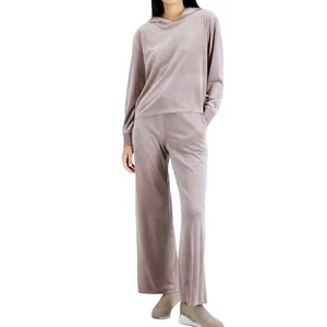 Alfani Long Sleeve Hooded Velour Lounge/Pajama Set LARGE (5556) - Picture 1 of 3