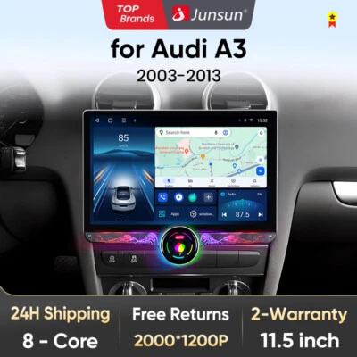 Für Audi A3 S3 RS3 8P 8 Core 11.5'' Carplay Android 13 Autoradio GPS Navi WIFI - Bild 1 von 4