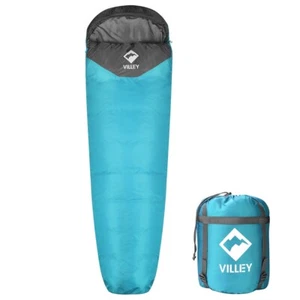 Portable Mummy Sleeping Bag Lightweight Backpacking Sleeping Bag for 3-4 Seasons - Picture 1 of 11